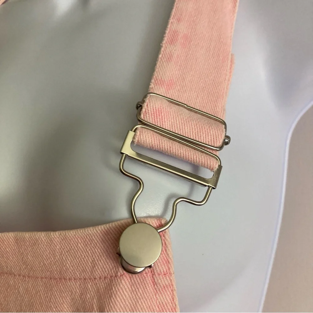 Vici She + Sky Pretty in Pink Denim Overalls, NWOT Sz S - Picture 10 of 16